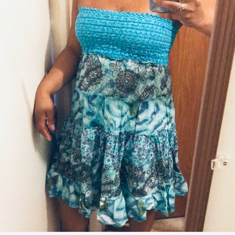 Strapless summer dress